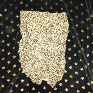 Cheetah print Shein scrunch skirt